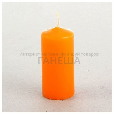 Свеча оранжевая (парафин)